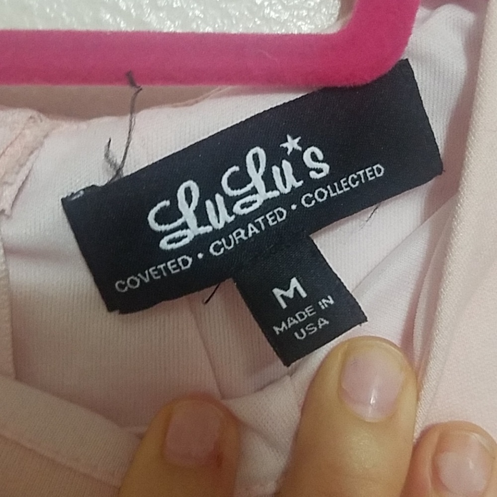 Lulu's light pink skater dress - Picture 4 of 6